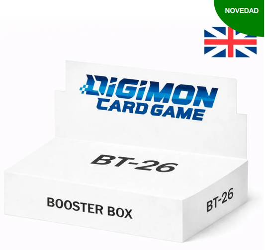 PROXIMAMENTE - Booster Box Display BT-26 (24 Sobres) Inglés - Digimon Card Game