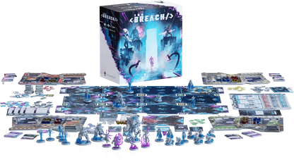 Juego de mesa The Breach - Castellano con tablero, cartas y figuras