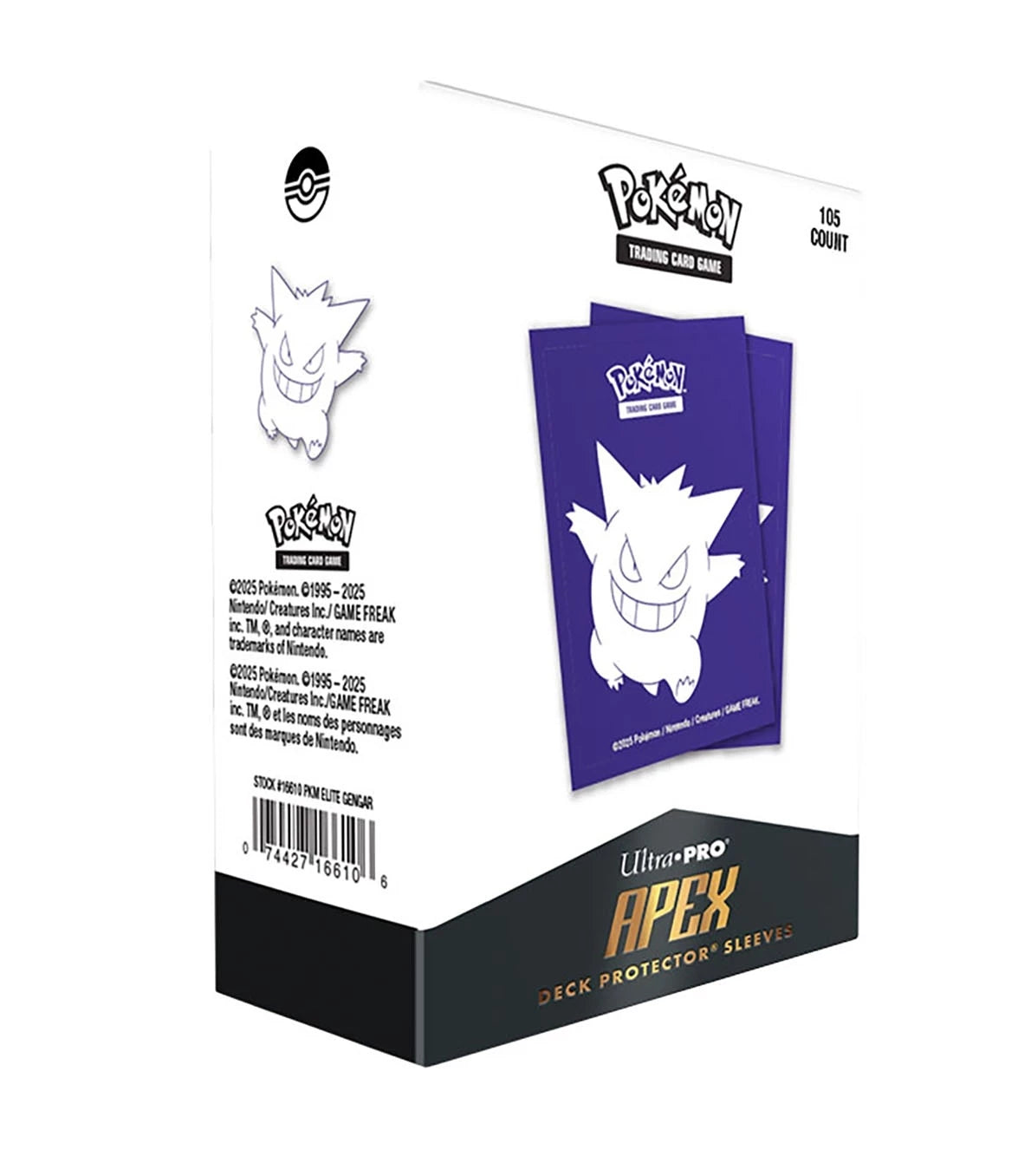 Fundas Standard Apex Elite Gengar - Pokémon Ultra Pro (105 unidades)