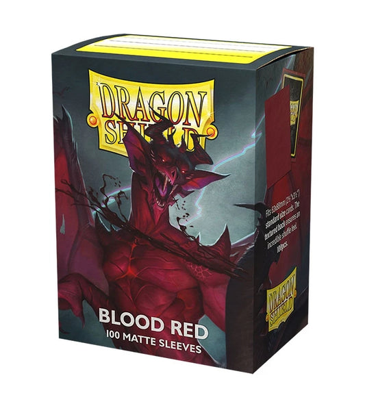 Fundas Standard Matte Simurag Rojo - Dragon Shield (100 unidades)