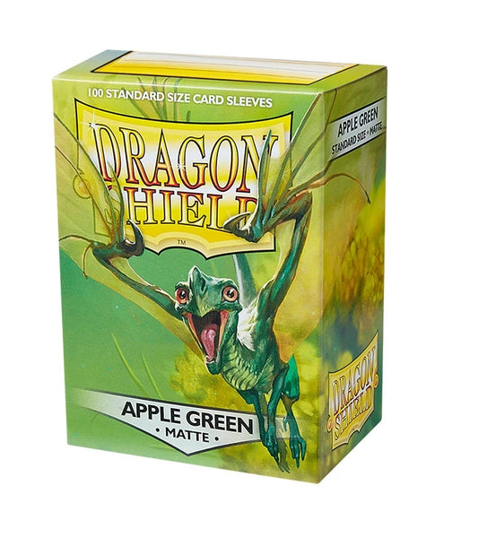 Fundas Standard Matte Verde Manzana - Dragon Shield (100 unidades)