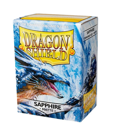 Fundas Standard Sapphire Matte Azul - Dragon Shield (100 unidades)